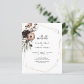 Gothic Boho Save the Date (Staand voorkant)