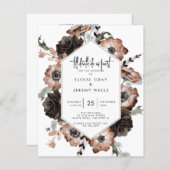 Gothic Boho Save the Date  (Voorkant / Achterkant)