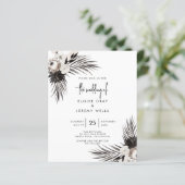 Gothic Boho Wedding Invitation (Staand voorkant)