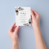Gothic Boho Wedding Invitation Flyer (Hand)