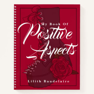 Gothic Boot Red Script Boek van de positieve aspec