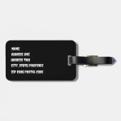 Gothic Bouquet Bagagelabel (Achterkant horizontaal)