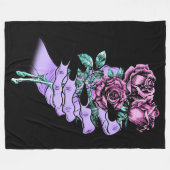 Gothic Bouquet Fleece Blanket Deken (Voorkant (Horizontaal))