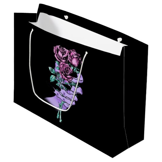 Gothic Bouquet Gift Bags Groot Cadeauzakje (Voorkant Gekanteld)