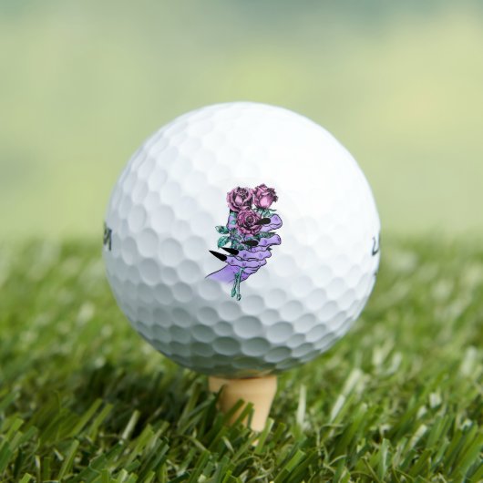 Gothic Bouquet Golf Balls Golfballen (Insitu Shirt)
