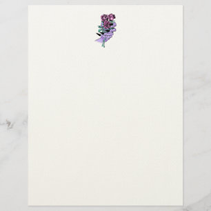 Gothic Bouquet Letterhead Briefhoofd