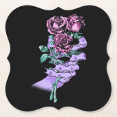 Gothic Bouquet-Onderzetters Kartonnen Onderzetters (Voorkant)