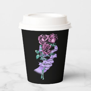 Gothic Bouquet Paper Cups Papieren Bekers