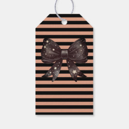Gothic Bow Halloween Cadeaulabel