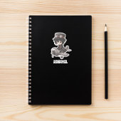 Gothic Boy Pilot flies Airplane Personalized Anime Sticker