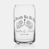 Gothic bruiloft gepersonaliseerde bruidsmeisjes to blikvorm glas (Voorkant)