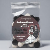 Gothic Bruiloft Sticker Favor Label gunsten