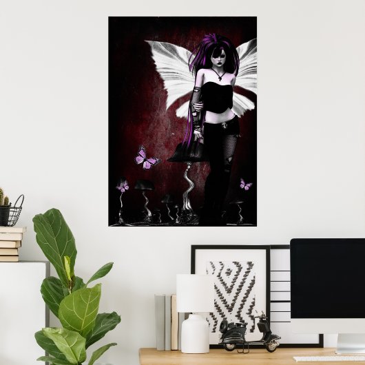 Gothic Butterfly Poster (Thuiskantoor)