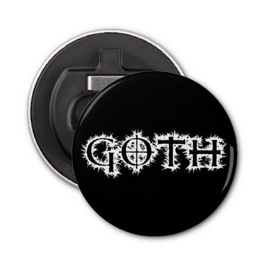 Gothic Button Flesopener (Voorkant)