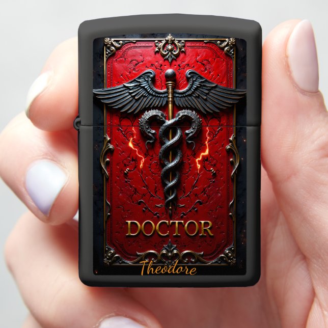 Gothic Caduceus Doctor Physician Gift Dark (In Hand)