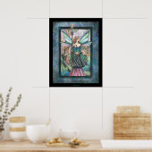Gothic Candle Fairy en Dragon van Molly Harrison Poster (Keuken)