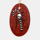 Gothic Candy Cane Keramisch Ornament (Links)
