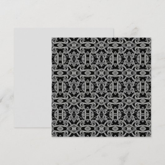 GOTHIC Carte plate carrée 5,25 pouces (Devant / Derrière)