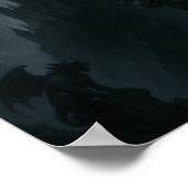 Gothic Castle and Gargoyles Poster (Coin)