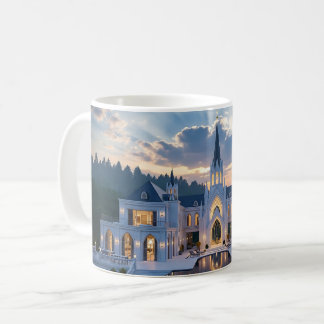 Gothic Castle at Dusk – Luxury Nature Mug Design Koffiemok