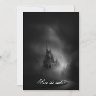 Gothic Castle Wedding Invitation Save The Date