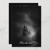 Gothic Castle Wedding Invitation Save The Date (Voorkant / Achterkant)