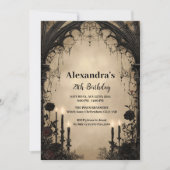 Gothic Cathedral Arch Birthday Invitation (Devant)