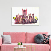 Gothic Cathedral Canvas Afdruk (Insitu (Woonkamer))