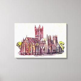 Gothic Cathedral Canvas Afdruk