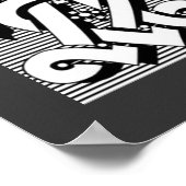 gothic celtic calligraphy renaissance monogram M Poster (Hoek)