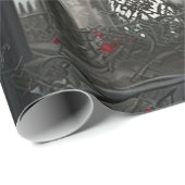 Gothic Cemetery Rose Garden Cadeaupapier (Rol Hoek)