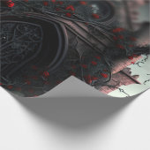 Gothic Cemetery Rose Garden Cadeaupapier (Hoek)