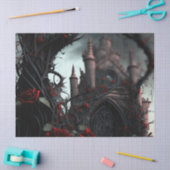 Gothic Cemetery Rose Garden Tissuepapier (Craft)