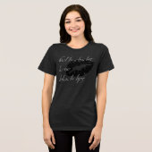 Gothic Chicks Love Zwart Lips Halloween Humor Tri-Blend Shirt (Voorkant volledig)