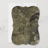 Gothic Christelijk Wedding Kaart (Achterkant)