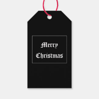 Gothic Christmas Gift Tag Cadeaulabel