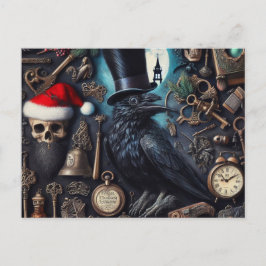 Gothic Christmas Surrealisme geïnspireerd op poëzi Briefkaart