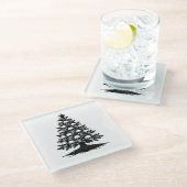 Gothic Christmas Tree II Glazen Onderzetter (Schuin)