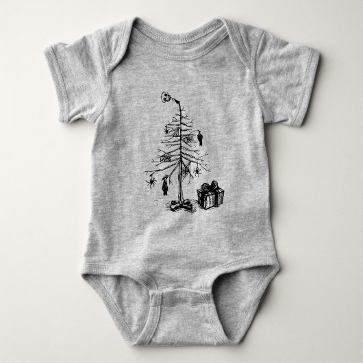 Gothic Christmas Tree Romper (Voorkant)