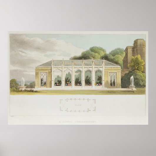 Gothic Conservatory, 1832 Poster (Voorkant)