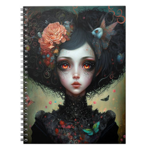 Gothic Creepy Cute Girl Gothic Notitieboek
