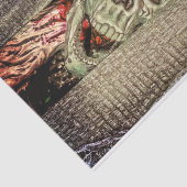 Gothic Creepy Green Skull Head Tissuepapier (Detail)