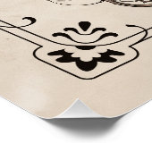 Gothic Creepy Lady Pumpkins Perfect Poster (Hoek)