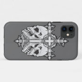 Gothic Cross met Skulls Case-Mate iPhone Case (Achterkant (horizontaal))