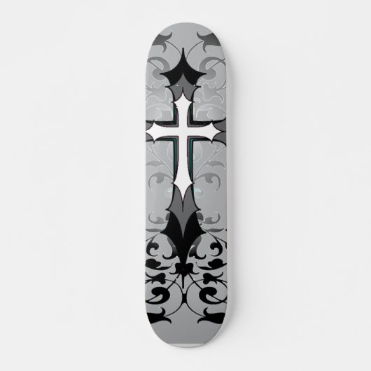 Gothic Cross Skateboard (Voorkant)