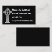 Gothic Cross Skull Tombstone Visitekaartje (Voorkant / Achterkant)