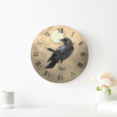 Gothic Crow Clock Grote Klok (Huis)