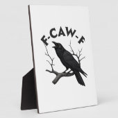 Gothic Crow Funny F-Caw-F Humor Essential Creative Fotoplaat (Zijkant)