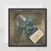 Gothic Crow Halloween Invitations du parti (Devant)