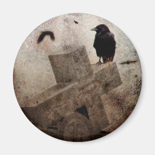 Gothic Crow Magneet (Voorkant)